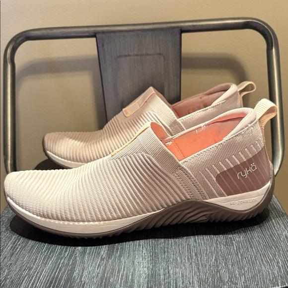 Ryka Women's Pink Ribbed Slip-On Shoes - Picture 7 of 13